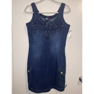 Tommy Hilfiger Women’s Y2K Overall Denim Dress